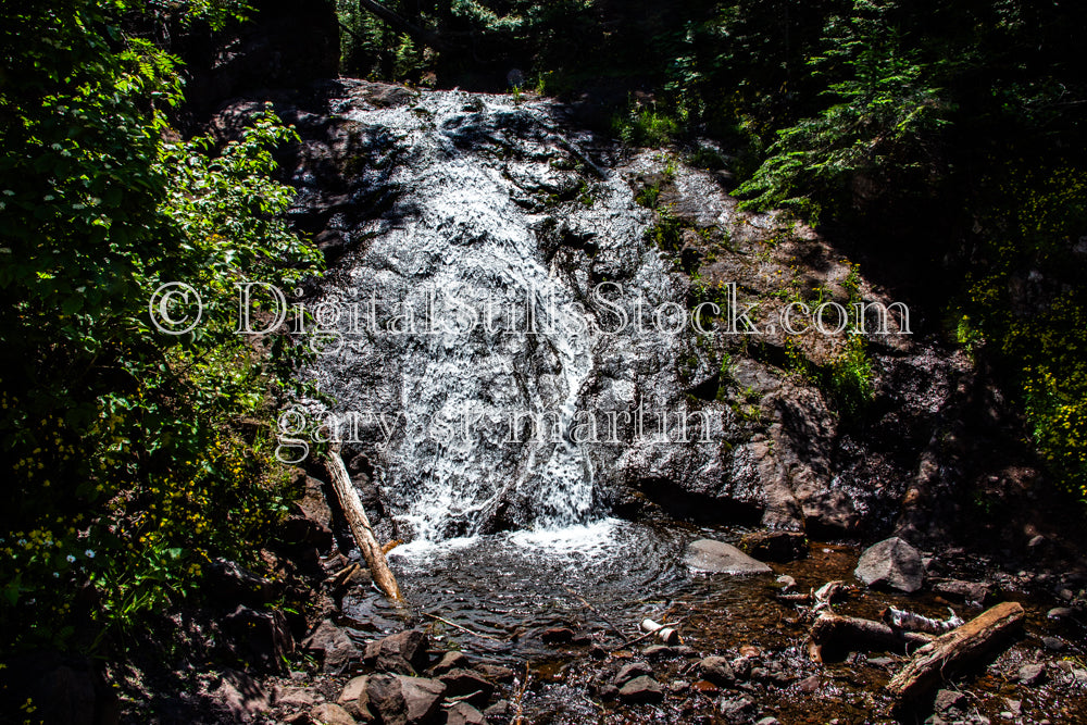 A Flowing Creek at Jacob's Falls, digital Copper Harbor