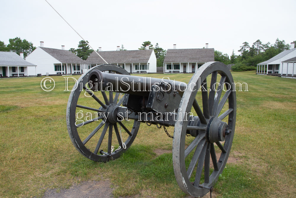 Old Canon at Fort WIlkins, digital copper harbor
