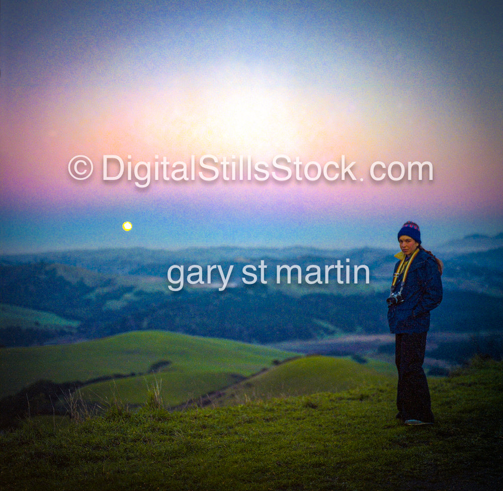 Carolyn Cavalier, At the Top,  CA, Analog, Color, People, Women