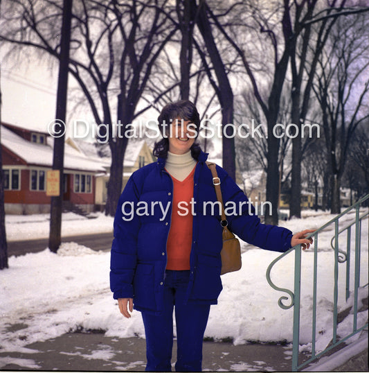 Cobina, On her Porch, Green Bay, WI, Analog, Color, People, Women