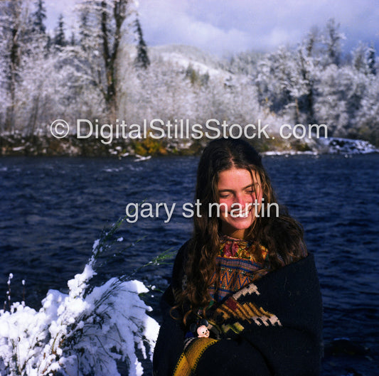 Portrait Along the Willamette River, McKenzie Bridge, Oregon, Analog, Color, Portraits, Women