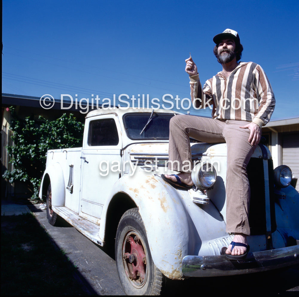 George Judd, holding the Key, analog, color, portrait, men