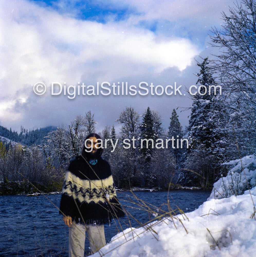 Gary along the Willamette River, Oregon , analog, color, portraits, men
