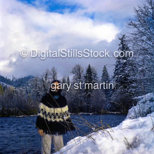 Gary along the Willamette River, Oregon , analog, color, portraits, men