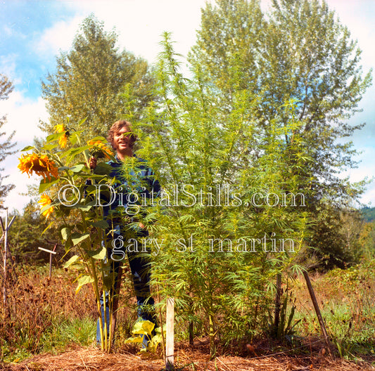 Standing next to a pot plant , Eugene, Oregon, Analog, Color, People, Men