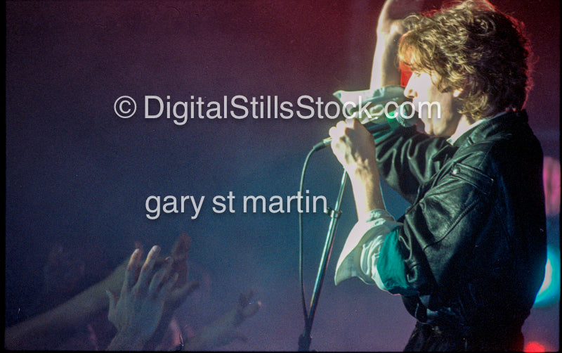 Psychedelic Furs Right Hand in The air Psychedelic Furs, Black and white, Analog