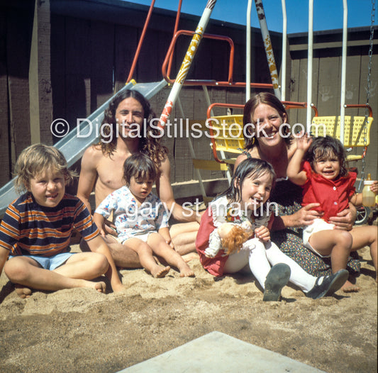 Family Portrait The Pemberton's, Costa Mesa, CA, Analog, Color, Portraits, Groups