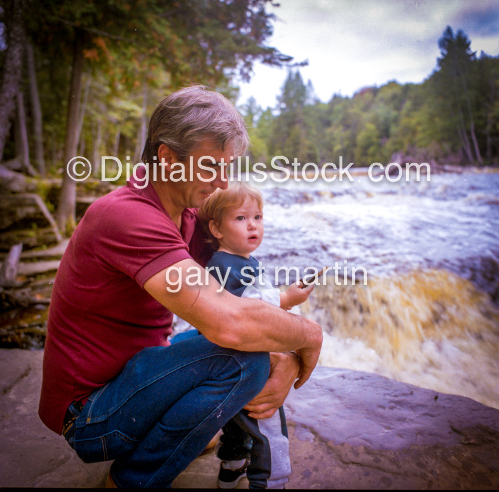 John And Nicolas, Tahquamenon Falls UP Michigan, Analog, Color, Portraits, Groups