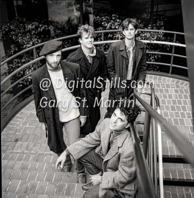 Darius in the Magnets Band on the stairs