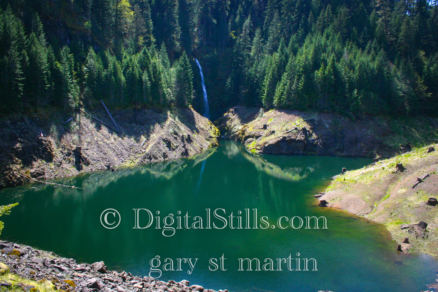 Cougar Hot Springs, Waterfall, Digital, Oregon