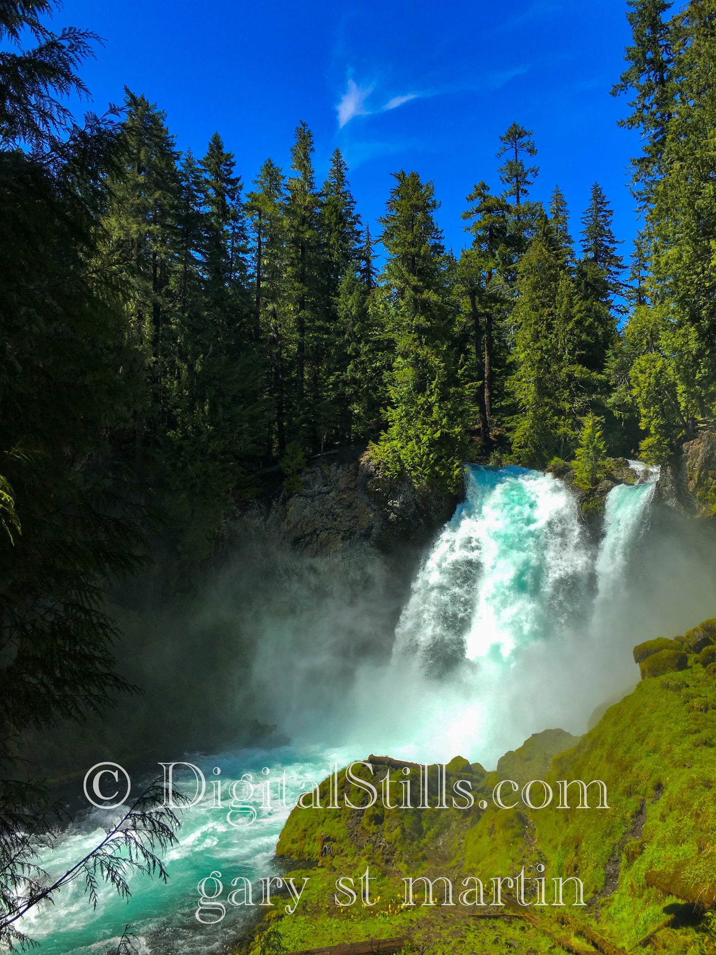 Sahalie Falls in Oregon, Digital, Oregon