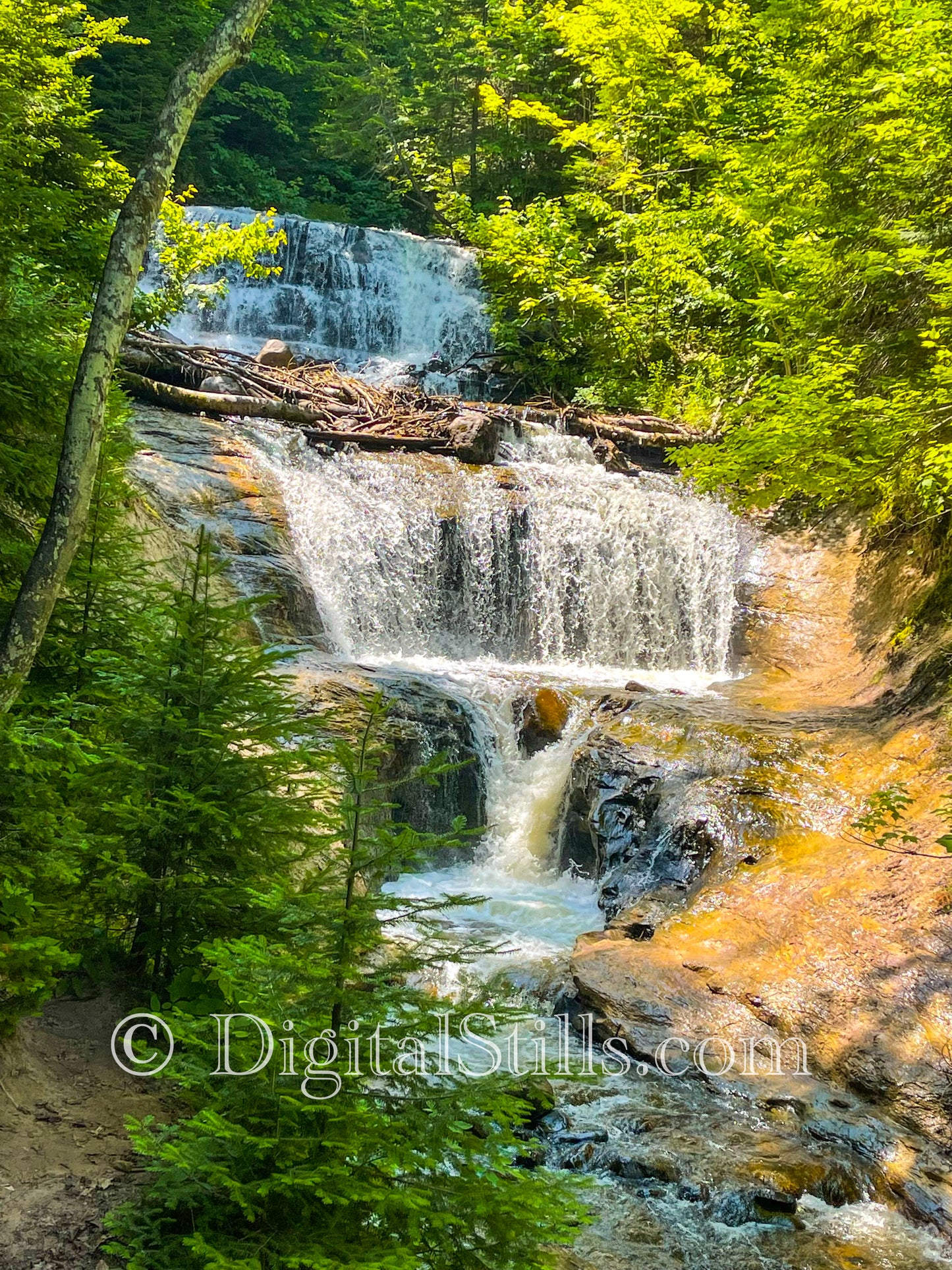 Close up of Sable Falls