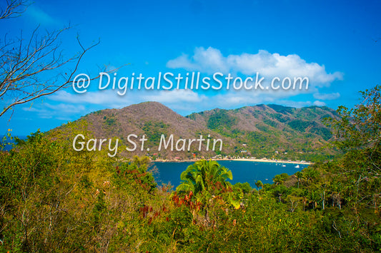 View of the Harbor, Overview, Yelapa, Mexico, digital