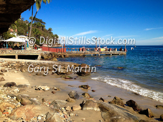 Dock Along The Bay, Yelapa, Mexico, digital