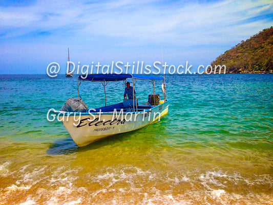 Fisherman, Along the Shore, Yelapa, Mexico, digital