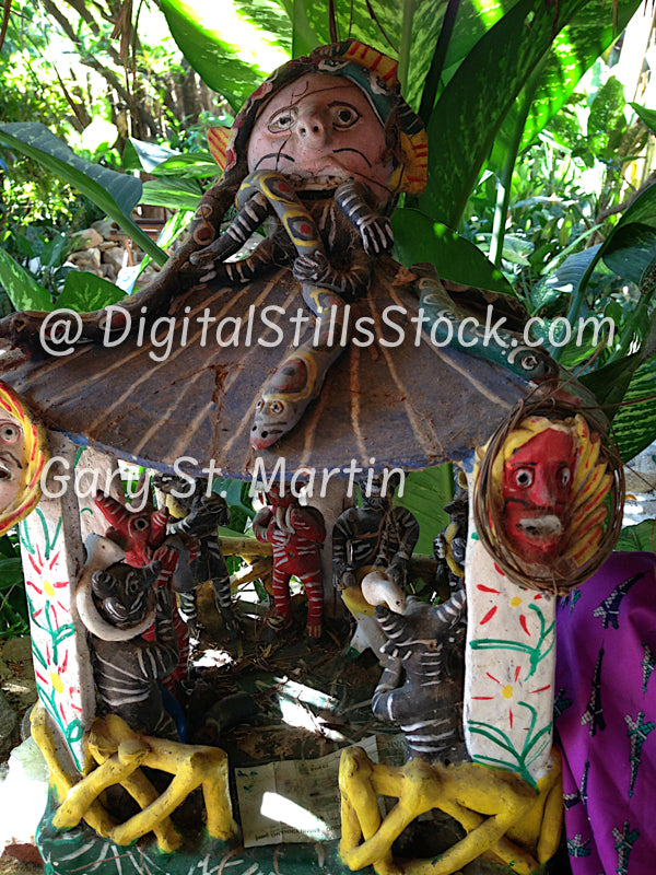 Mexican Carvings, Yelapa, Mexico, digital