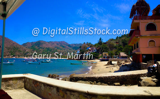 View of Yelapa Water, Yelapa, Mexico, digital