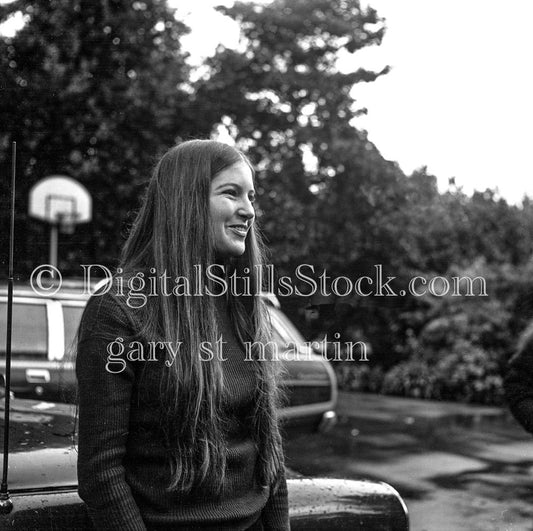 Smiling in the Driveway Portrait, Diane