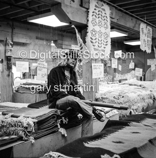 L. Dean Jones, Jr, Portraits in a furniture store, San Francisco, CA, Analog, Black & White, Portraits, Men