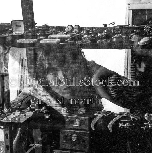 Dennis Wagner Through Hazy Jewelry Case Analog, Portrait, Men, Black & White