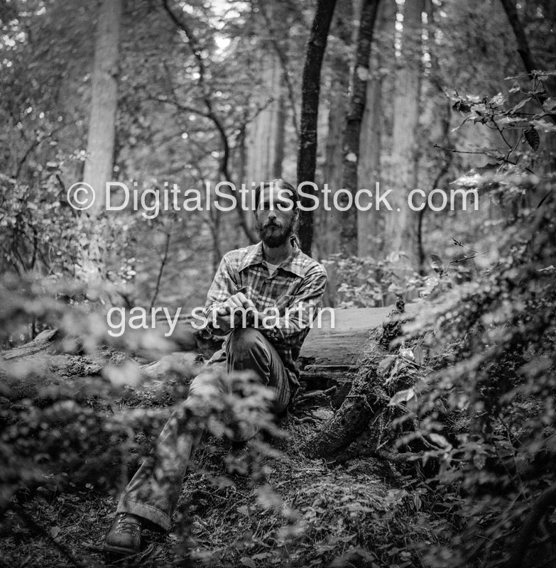 Portrait Of A Man In The Woods