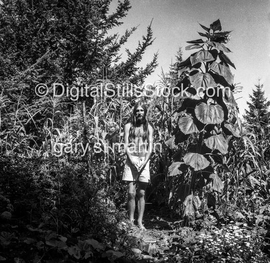 Billie Lous In The Mirkwood Garden analog, men, black and white,