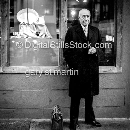 Street Portrait, San Francisco analog, men, black and white,
