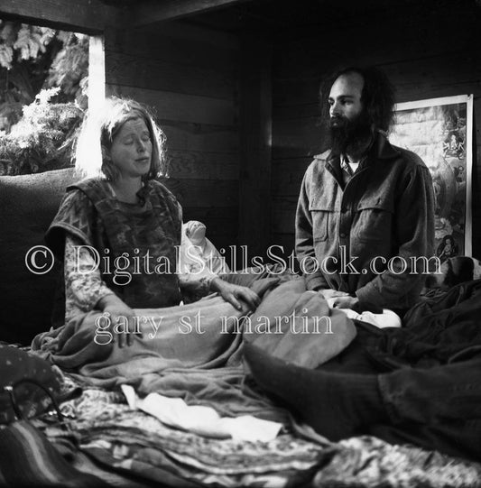 Joe and April in Meditation Analog, Portraits, Groups B & W