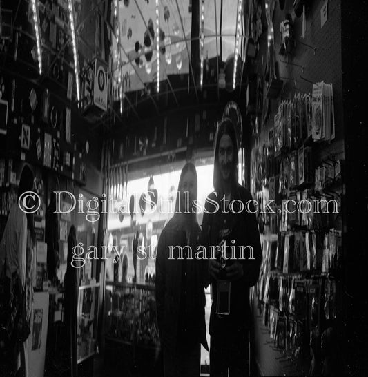 Gary and Diane in Distorted Mirror V2 Analog, Portraits, Groups B & W