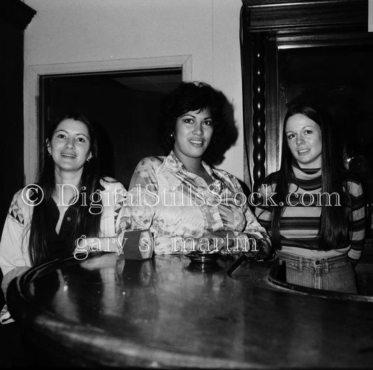 Nancy Pemberton and Friends Analog, Portrait, Group, B & W