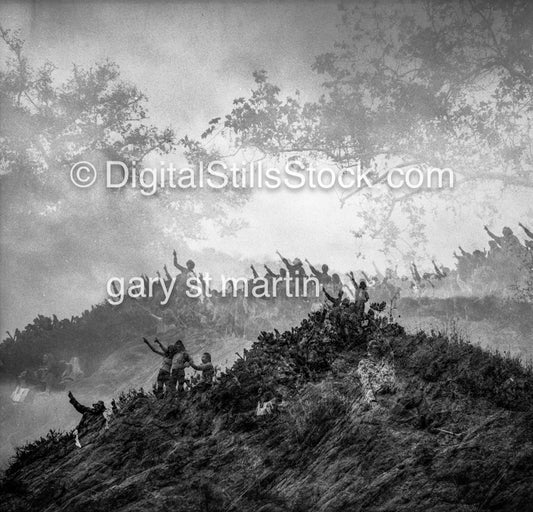 Hippies on Hill Superimposed