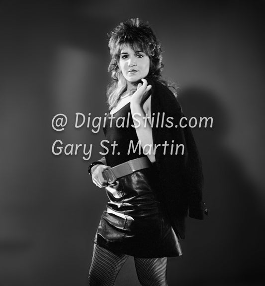 Clubland Coat over shoulder, Clubland ,Black and White ,Analog
