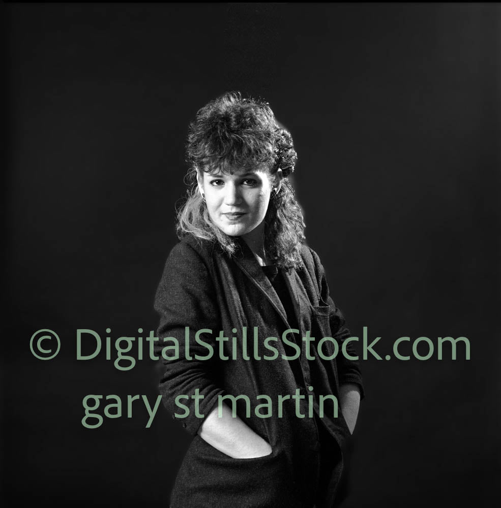 Hands in pocket, analog, black and white, clubland