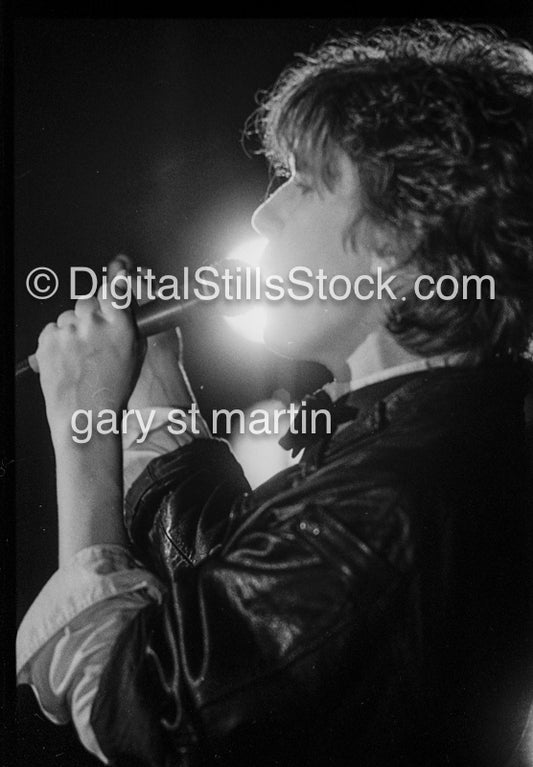 Psychedelic Furs Holding Microphone Closely