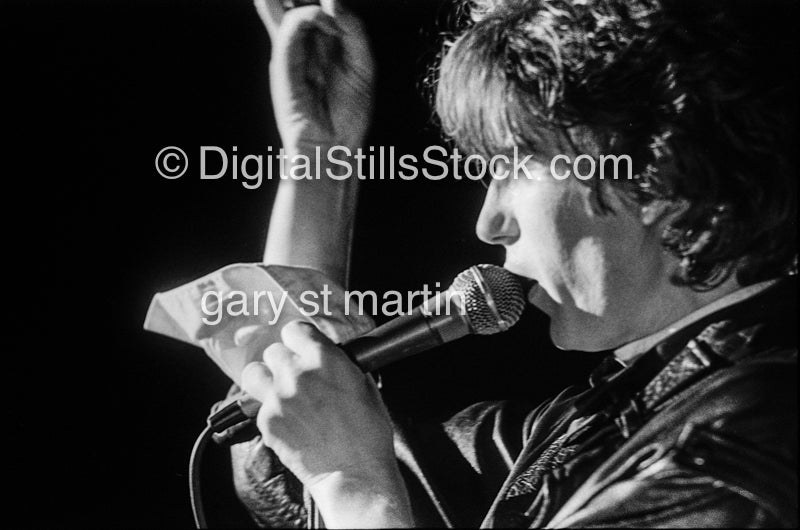 Psychedelic Furs Hand into the Air,Psychedelic Furs, Black and white, Analog