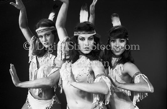 Dansations portrait in costumes, analog black and white
