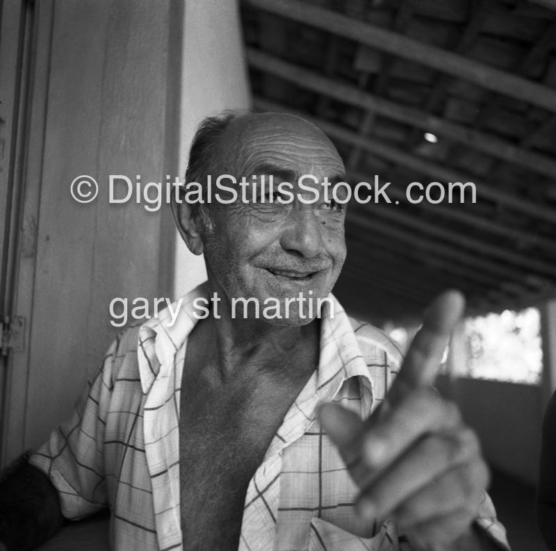 Man Pointing Portrait