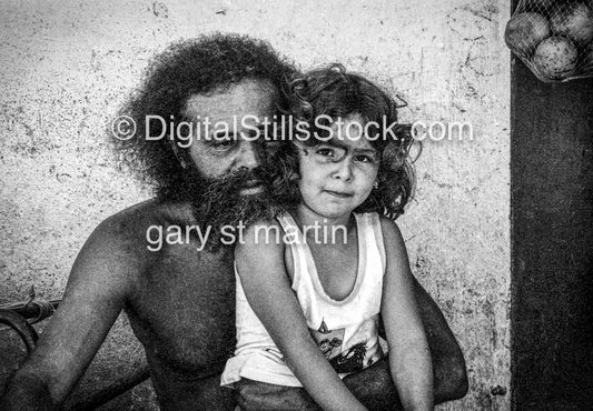 man and child Brazil