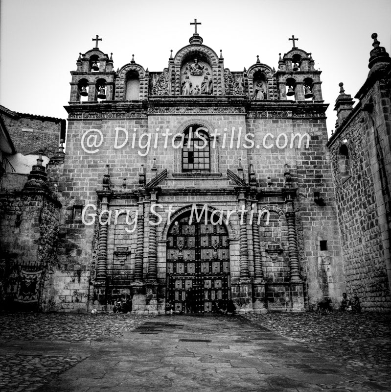 Church,  Cusco, Peru, Peru, Black And White Shadow