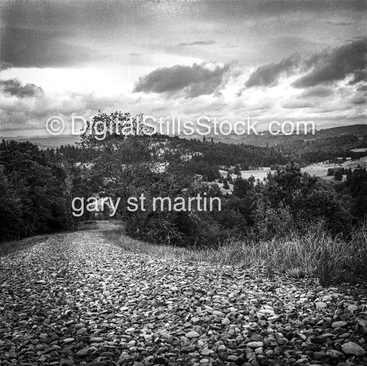 Rocky Path in Oregon, analog scenery