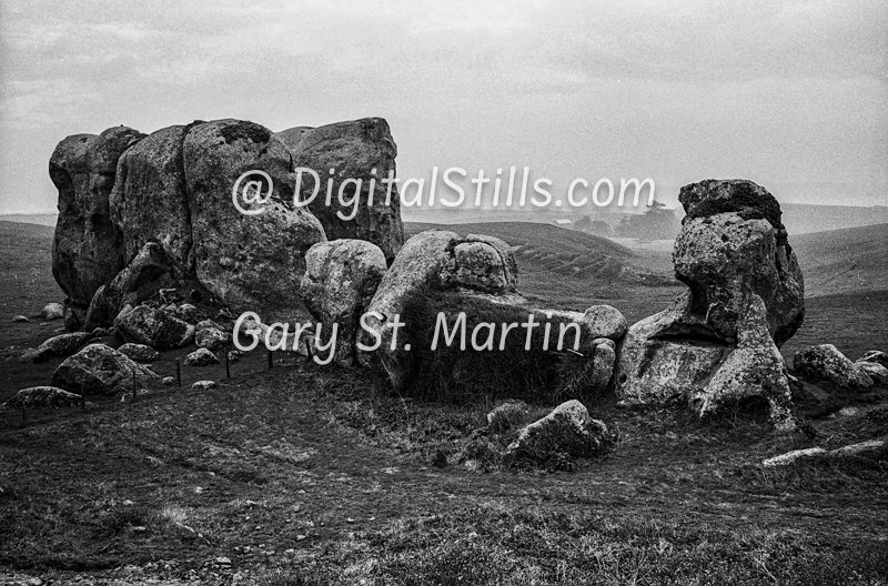 Rock formation, Black & White, Oddities