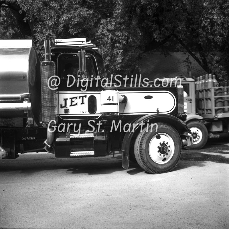 JET, Petroleum Truck, Black & White, Oddities