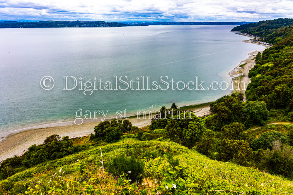 Scenic View of the Coastline - Vashon Island, digital Vashon Island