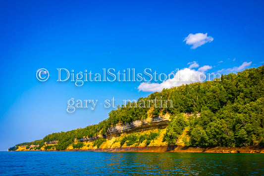 Going down the slope along Lake SUperior, digital Munising