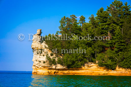 Cliffside Serenity looking at Miner's Castle, digital Munising