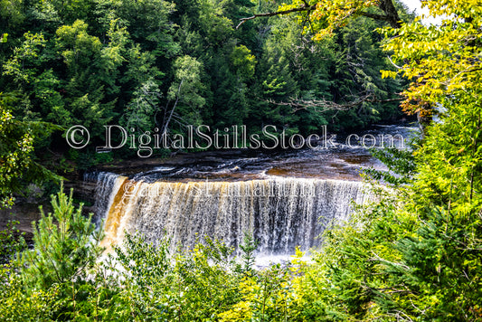 Zoomed in to Tahquamenon Falls , digital Tahquamenono falls