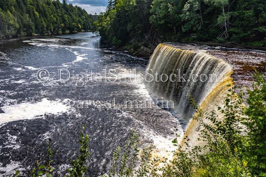 Side View of the Tahquamenon Falls, digital Tahquamnenon falls