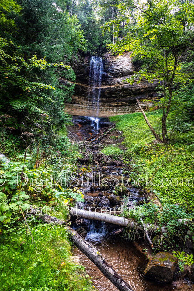 Portrait of Munising falls , digital Munising