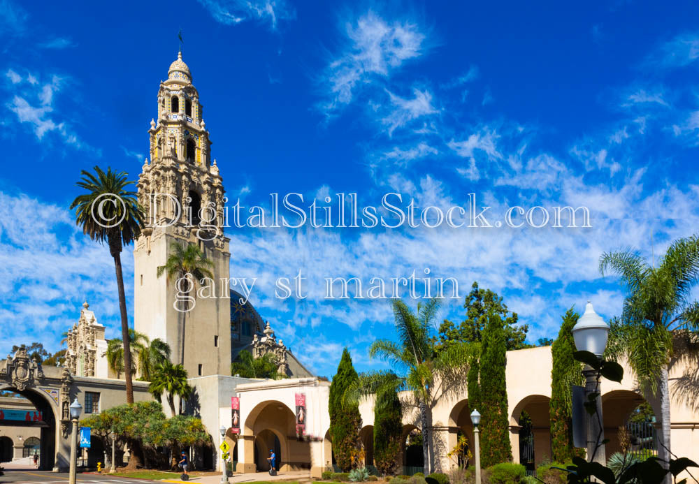 California Tower Side View, Balboa Park, digital