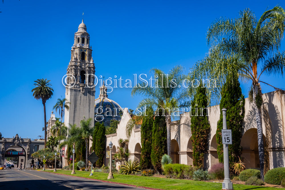 California Tower Side View 2, Balboa Park, digital